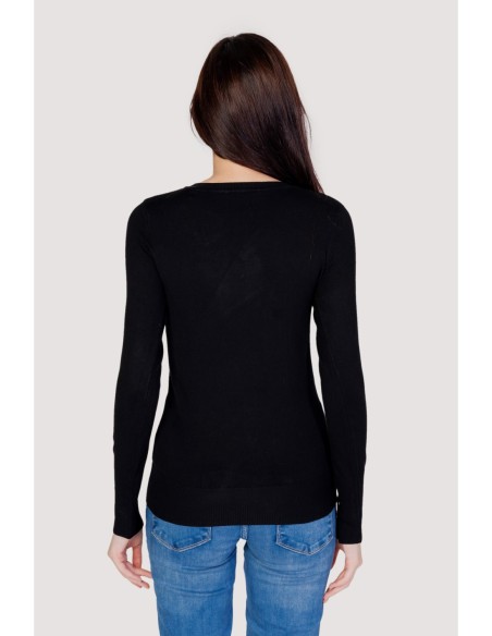 Pull Guess noir col V élégant