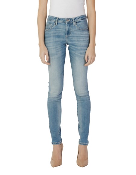 Jeans bleu effet usé Guess femme