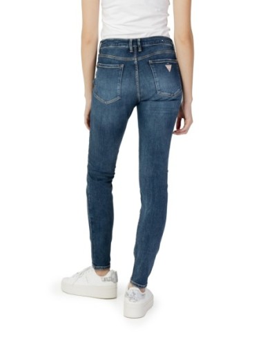 Jeans bleu Guess femme effet usé