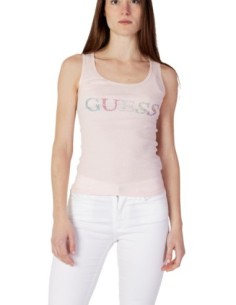 Débardeur rose imprimé Guess femme