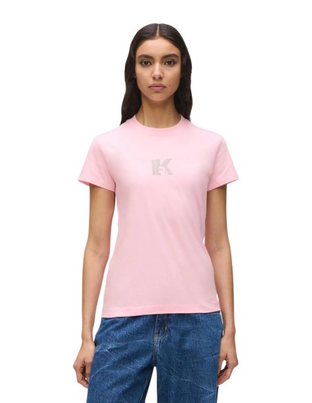 T-shirt rose Karl Lagerfeld Jeans femme