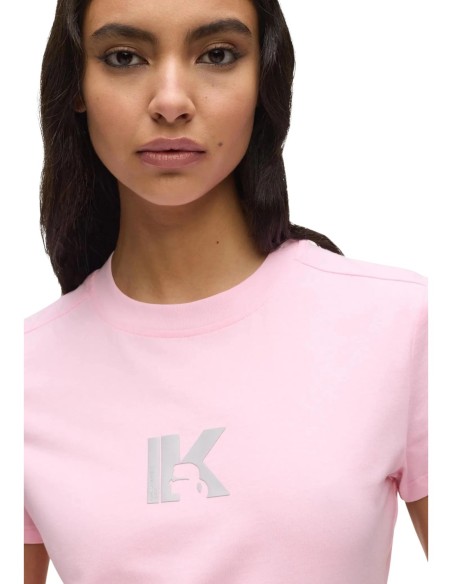 T-shirt rose Karl Lagerfeld Jeans femme
