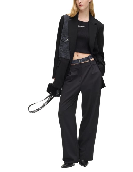 Veste blazer sophistiqué noire | Karl Lagerfeld Jeans