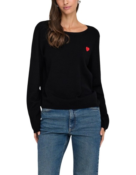 Pull noir JDY femme léger et confortable