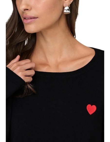 Pull noir JDY femme léger et confortable