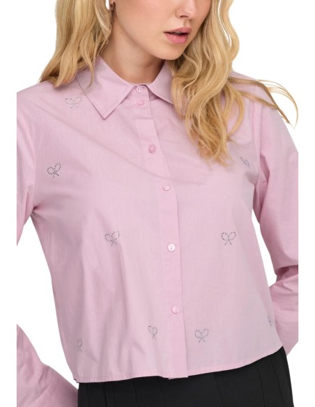 Chemise rose JDY femme coton