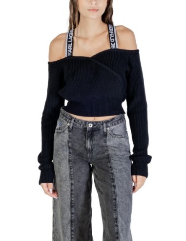 Pull noir femme Karl Lagerfeld Jeans