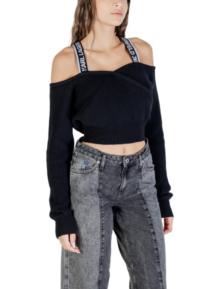 Pull noir femme Karl Lagerfeld Jeans
