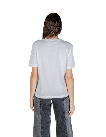 T-shirt blanc imprimé Karl Lagerfeld Jeans femme