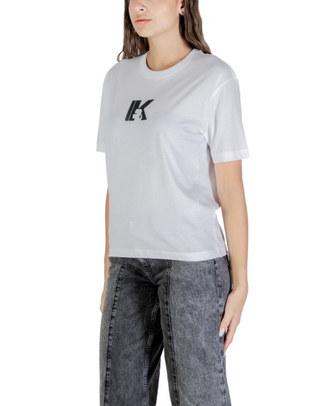 T-shirt blanc imprimé Karl Lagerfeld Jeans femme