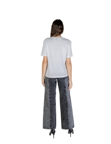 T-shirt blanc imprimé Karl Lagerfeld Jeans femme