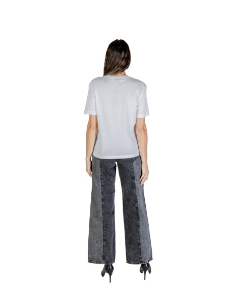T-shirt blanc imprimé Karl Lagerfeld Jeans femme