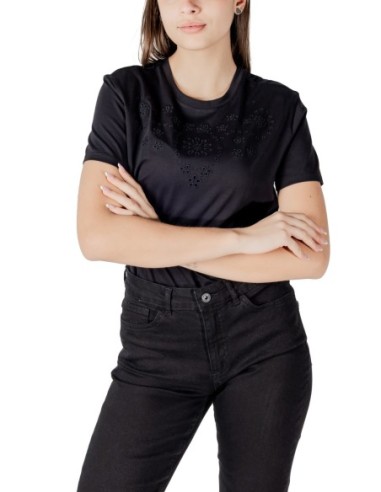 T-shirt noir JDY femme coton
