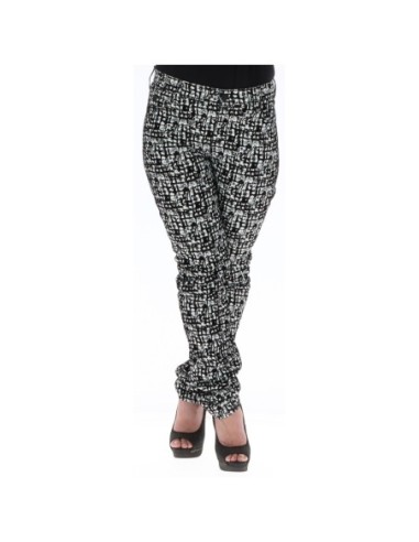 Pantalon noir imprimé Guess femme