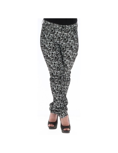 Pantalon noir imprimé Guess femme