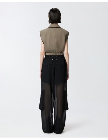 Pantalon noir multi-poches Pinko femme