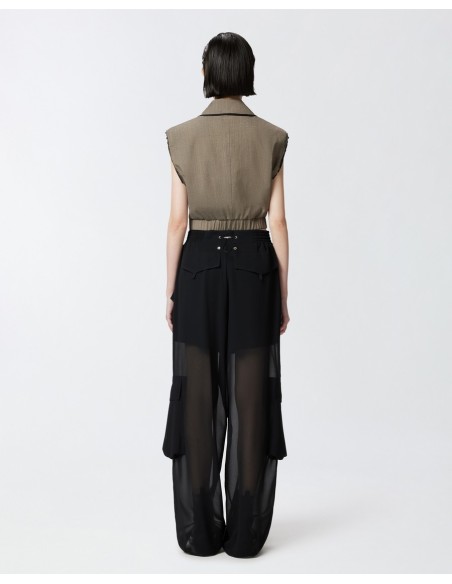 Pantalon noir multi-poches Pinko femme