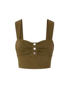 Top vert lin Pinko femme