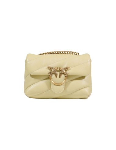 Sac jaune cuir Pinko femme
