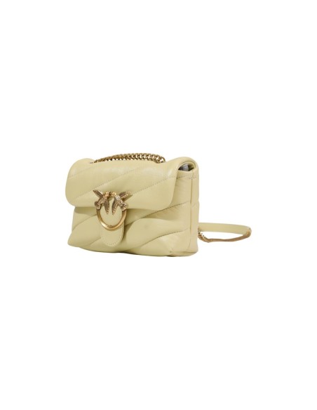 Sac jaune cuir Pinko femme
