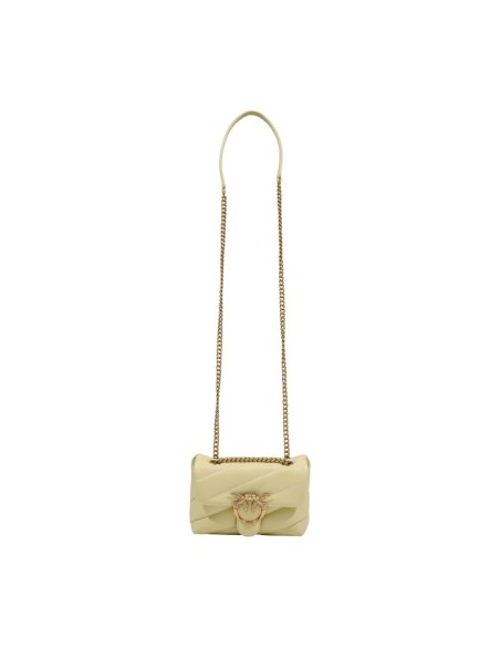 Sac jaune cuir Pinko femme