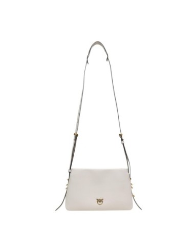 Sac bandoulière cuir blanc Pinko femme