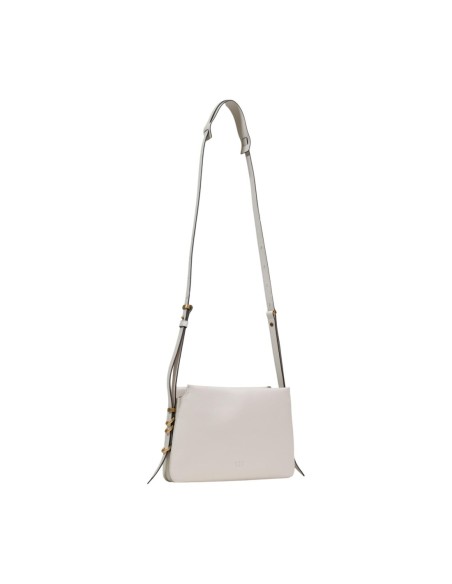 Sac bandoulière cuir blanc Pinko femme