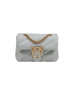 Sac gris cuir Pinko femme