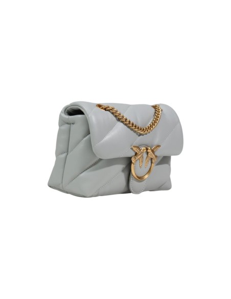 Sac gris cuir Pinko femme