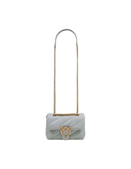 Sac gris cuir Pinko femme