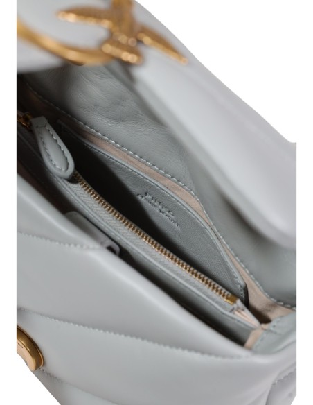 Sac gris cuir Pinko femme