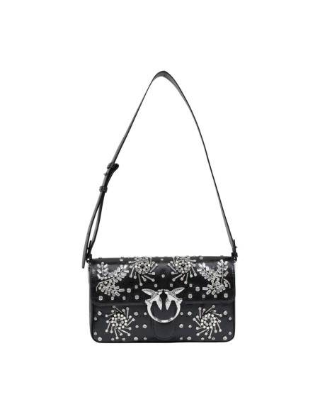 Sac noir bandoulière Pinko femme