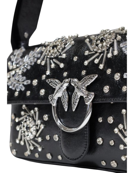 Sac noir bandoulière Pinko femme