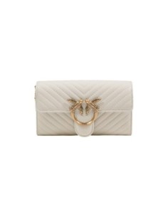 Sac blanc cuir Pinko bandoulière