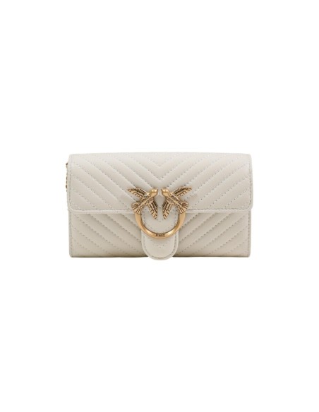 Sac blanc cuir Pinko bandoulière