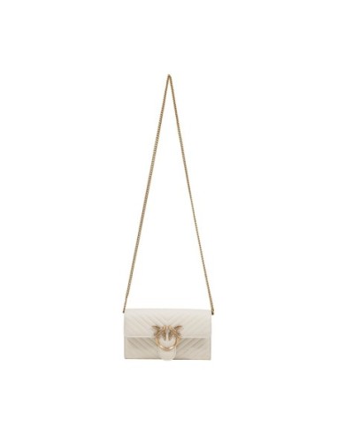 Sac blanc cuir Pinko bandoulière
