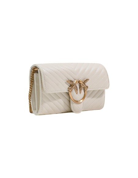 Sac blanc cuir Pinko bandoulière