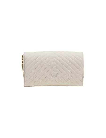 Sac blanc cuir Pinko bandoulière