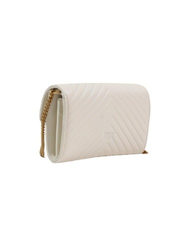 Sac blanc cuir Pinko bandoulière