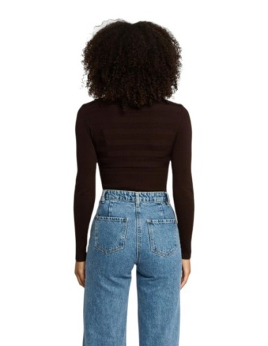 Pull marron Morgan femme