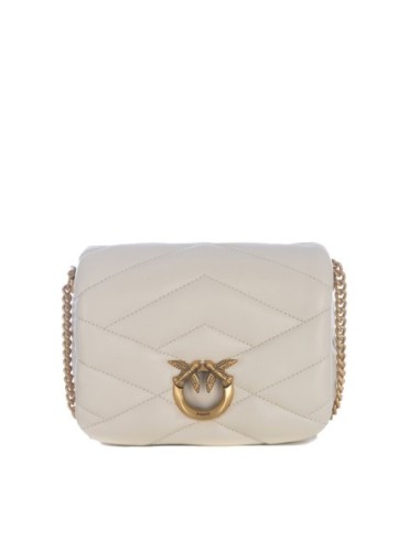 Sac blanc cuir Pinko femme