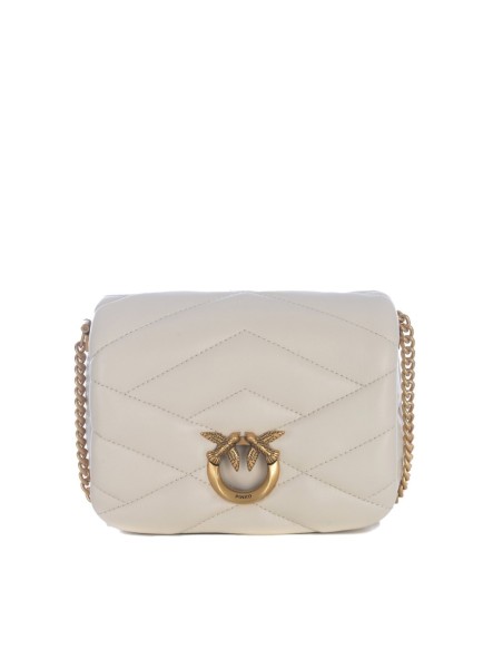 Sac blanc cuir Pinko femme