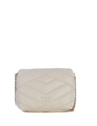 Sac blanc cuir Pinko femme