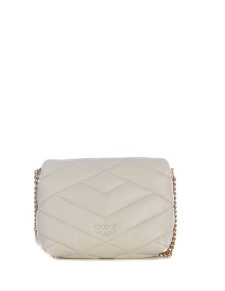 Sac blanc cuir Pinko femme