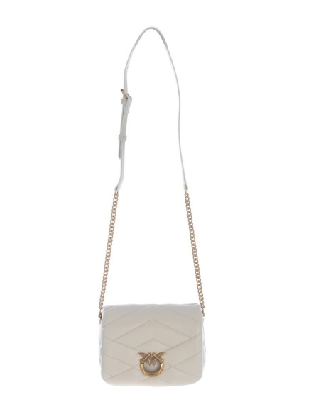 Sac blanc cuir Pinko femme