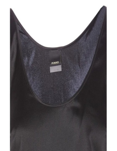 Débardeur noir soie Pinko femme