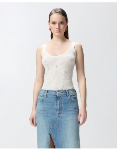 Débardeur blanc Pinko femme