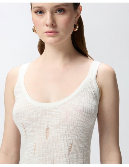 Débardeur blanc Pinko femme