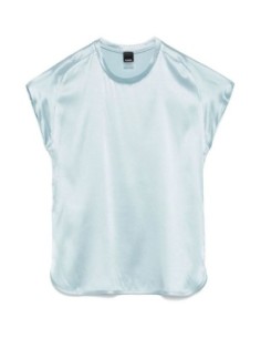 Blouse bleu azur soie Pinko femme