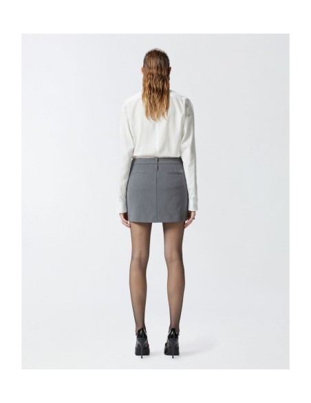 Jupe grise Pinko femme